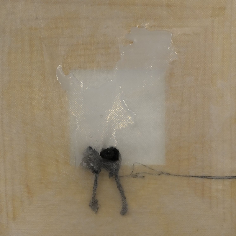 Sara Stuflesser -  Take up again - thread/glue 26x26 cm 2013