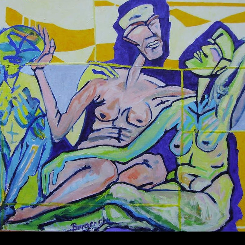 Rosmarie Burger - Am Ende der Kauflust - 100x130cm 2001