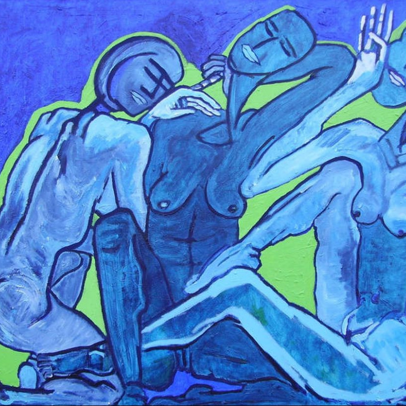  - Ins Blaue - 100x120cm 2001 