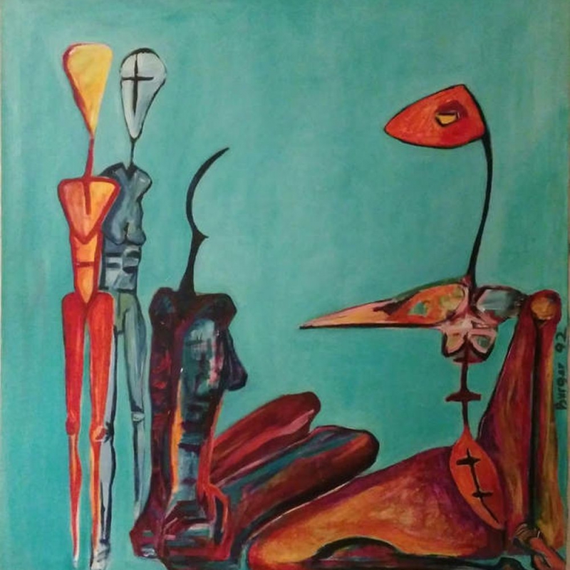  - Ohne Titel -120x115 cm 1992 