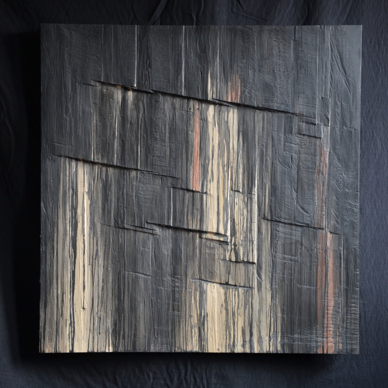  - Struktur Lindenholz 70x70 cm 2015