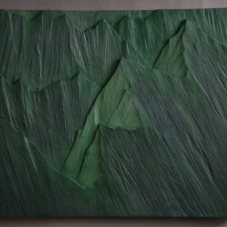 Gregor Prugger - Landscape lime wood 80x60 cm 2017