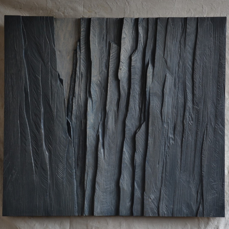 Gregor Prugger -  Struktur - Lindenholz 80x90 cm 2007