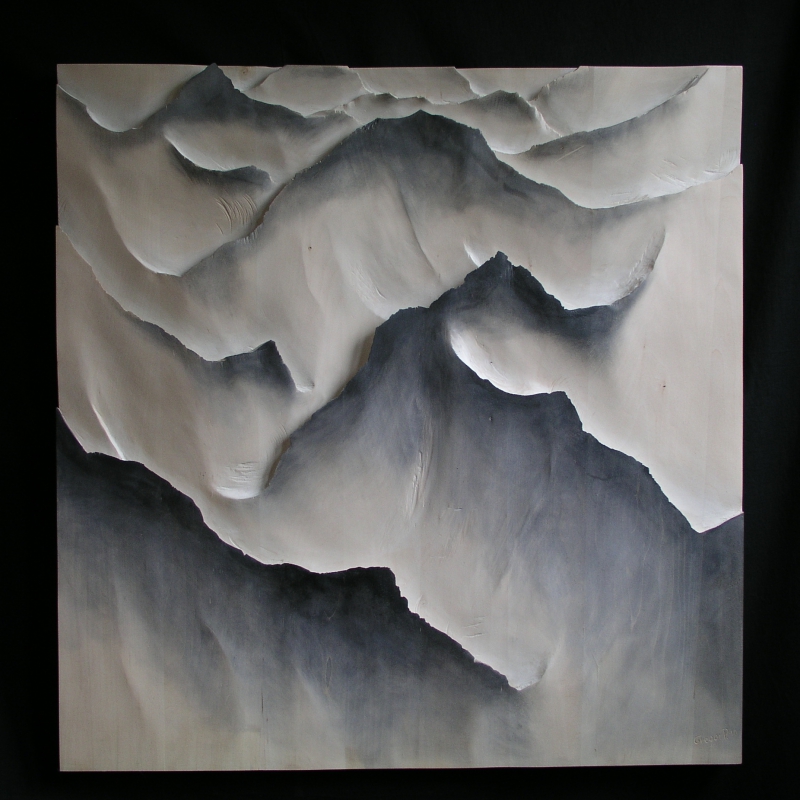 Gregor Prugger - distant view - 80 x 80 cm 2016 lindenwood