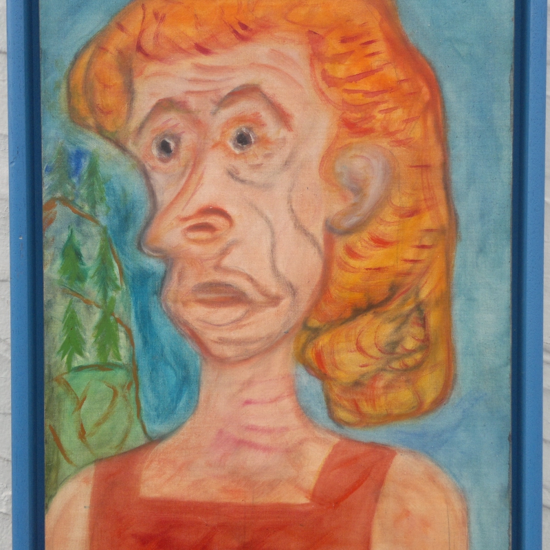 Franz Josef Noflaner - Mann im Hemd 54x40cm
