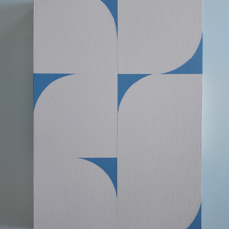 Elisa Alberti - Shapes_2020_Acryl and lack on wooden panel_ 30x20x3 cm