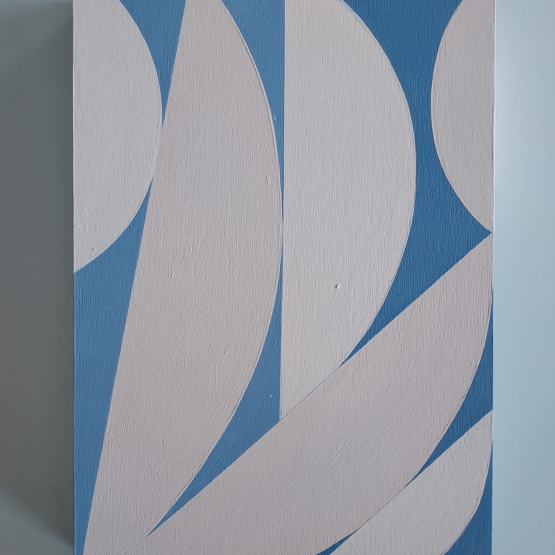 Elisa Alberti - Shapes_2020_Acryl and lack on wooden panel_ 30x20x3 cm