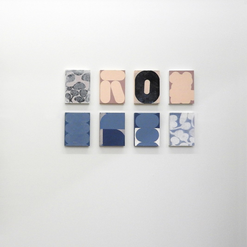 Elisa Alberti - Series_2019_Acryl on wooden panel_each 24x18x3 cm