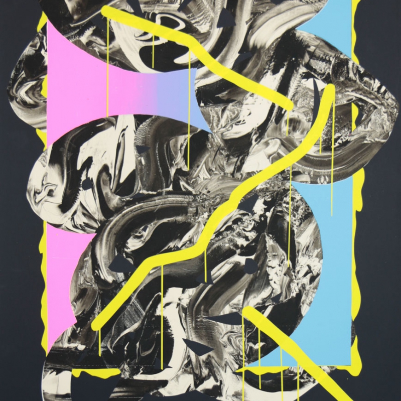 Roland Barth - Screenpainting in six layers, 50x70cm, 2020