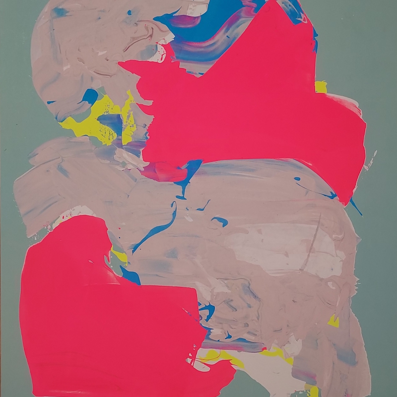 Roland Barth - Screenpainting in one layer, 49x69 cm, 2016