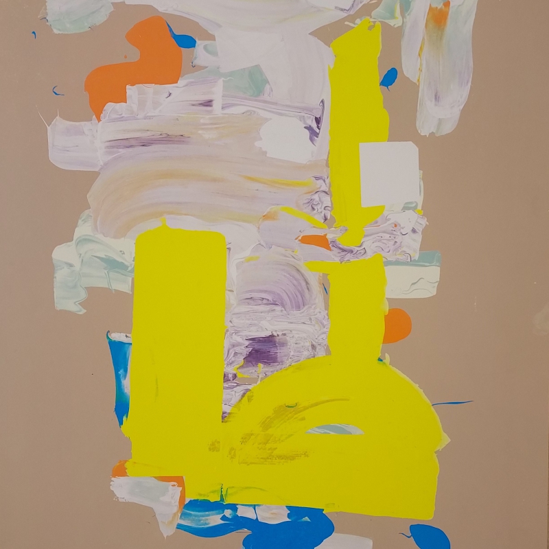 Roland Barth - Screenpainting in one layer, 49x69 cm, 2016