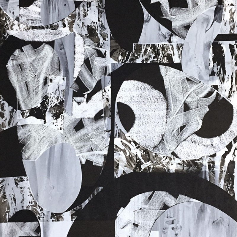 Roland Barth - Screenpainting in six layers on heavy cardboard (3mm), ca.70x100cm, 2020
