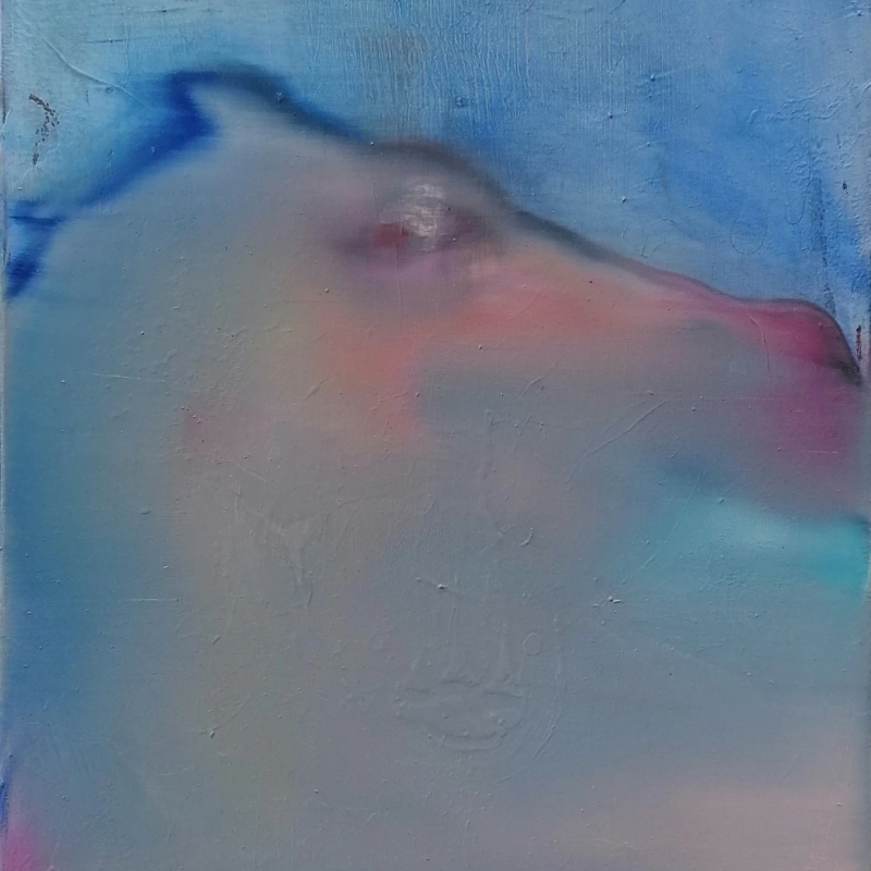 Julia Runggaldier - Julia Runggaldier_On alert_oil on canvas_40x60 cm_2022