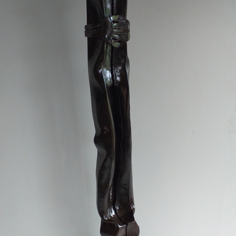 Bruno Vallazza - Bruno Vallazza_Split figure_h109x17x17 cm_forged iron