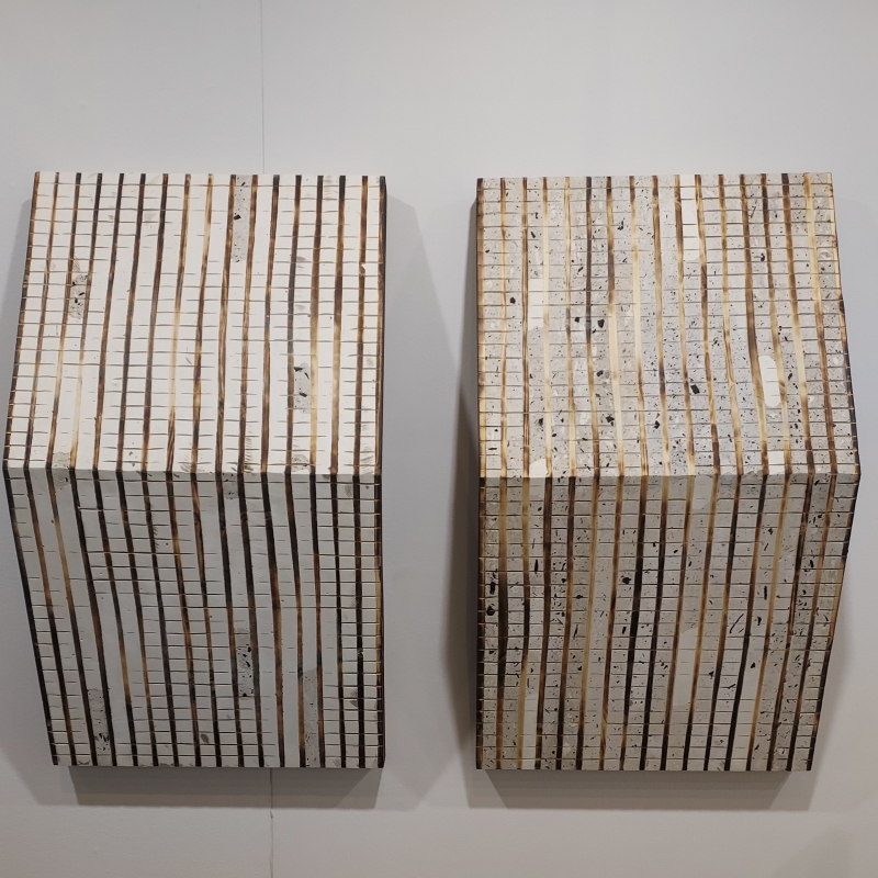 Flavio Senoner - Flavio Senoner_Untitled 159_2020_burned wood and plaster_86 x 50 x 17 cm_