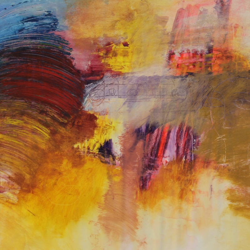 Rabeah Mashinchi  - Rabeah Mashinchi_The house on wheels_acrylic on Canvas_80x150_2022