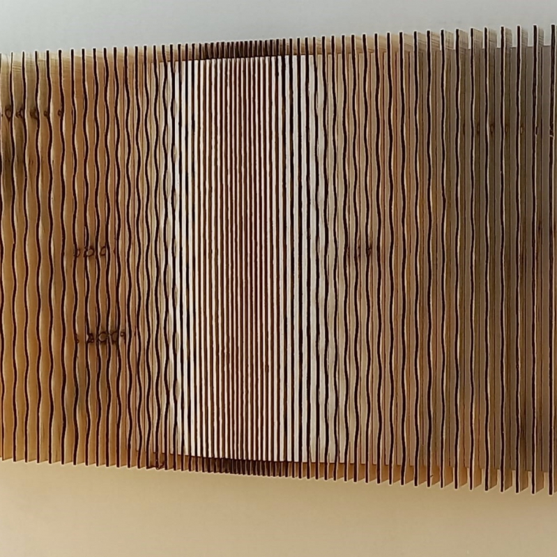 Flavio Senoner - Flavio Senoner_line relief white and black 281_burned and painted wood_149x89x10 cm 80,6 cm 